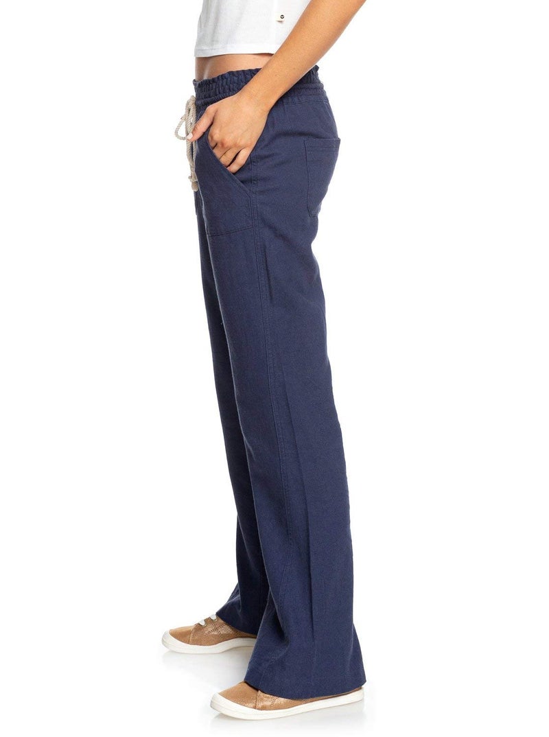 Roxy womens Oceanside Pants, Mood Indigo, Large US - Image 3